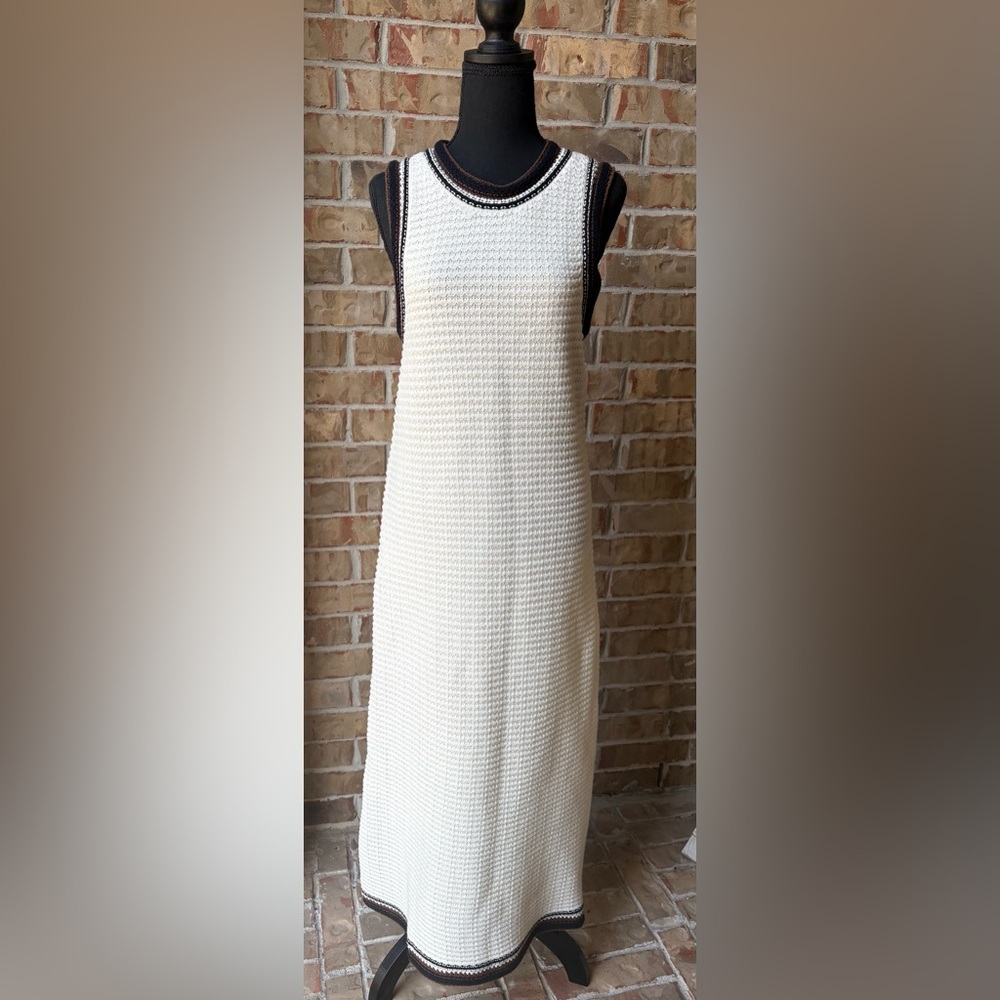 House of Harlow 1960 Ivory Textured Crochet Dress